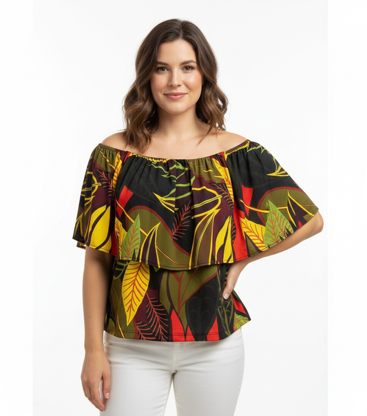 LOSAN Blusa con mangas al hombro