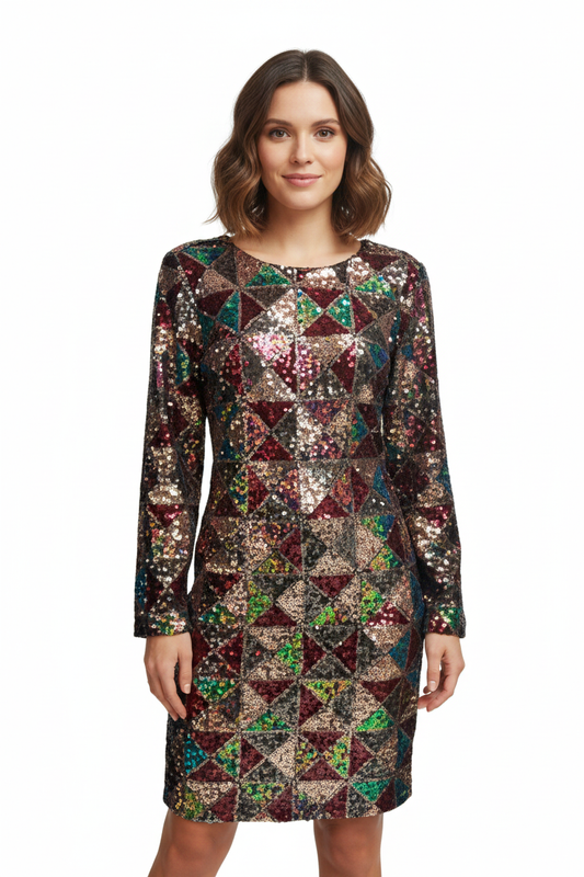 EXOTICA Vestido con lentejuela