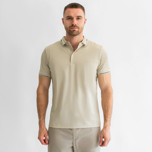 GENERRA Playera Regular Fit – Cuello y Puños en Contraste de Color 528707