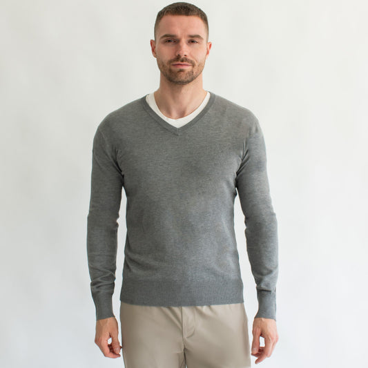 GENERRA Suéter Ligero para Hombre Regular Fit – Cuello en V 528808