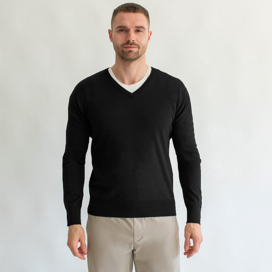 GENERRA Suéter Ligero para Hombre Regular Fit – Cuello en V 528808