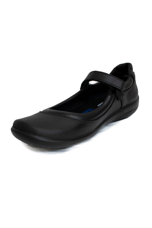 COQUETA Zapato Escolar SARA Negro de Piel. 31102