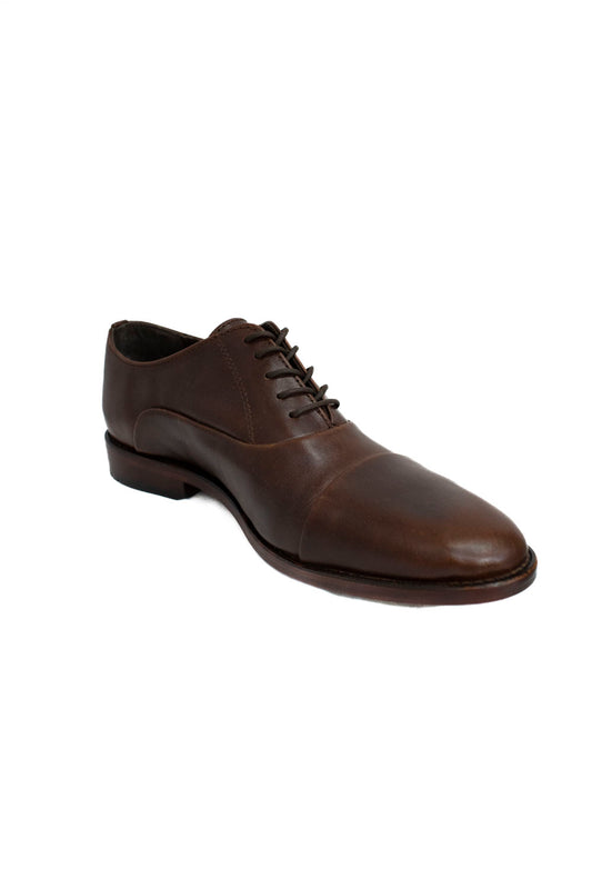 FABIAN ARENAS Zapato Formal Elaborado en Piel de Borrego Color Chocolate 8423