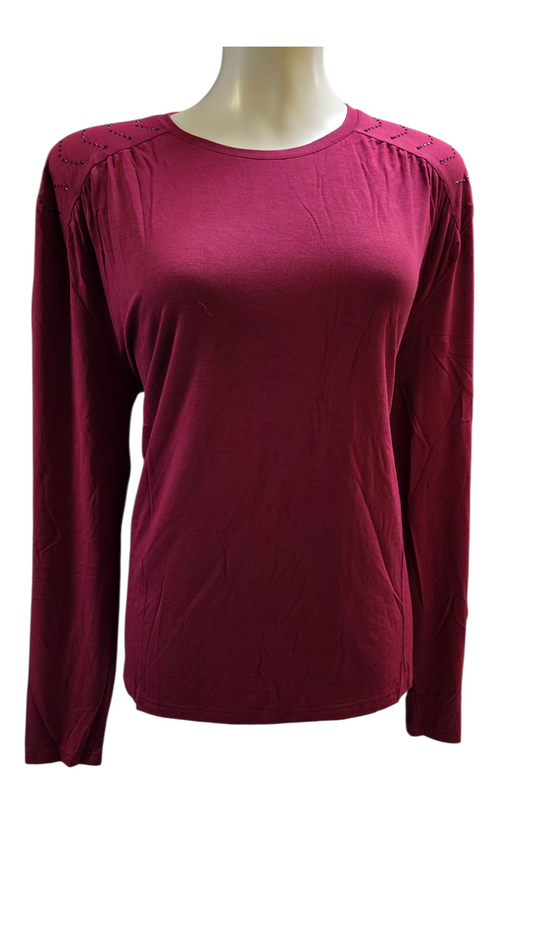 LOSAN Blusa manga larga para dama 25050