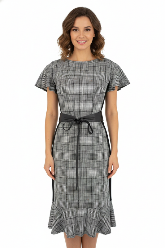 JOSEPH RIBKOFF Vestido Cuadros