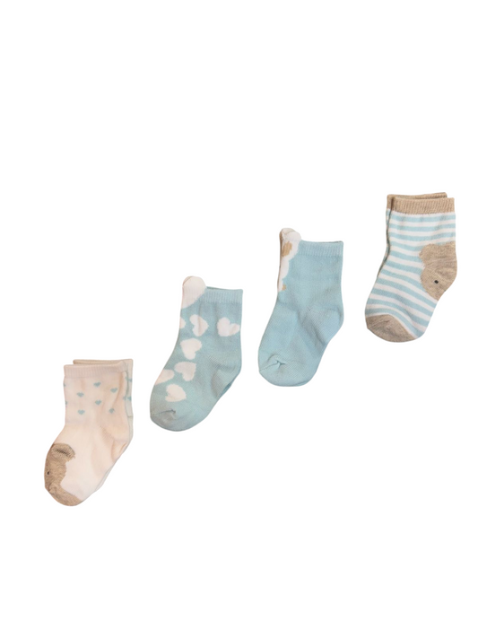 MAYORAL Set de 4 pares de calcetines par bebé