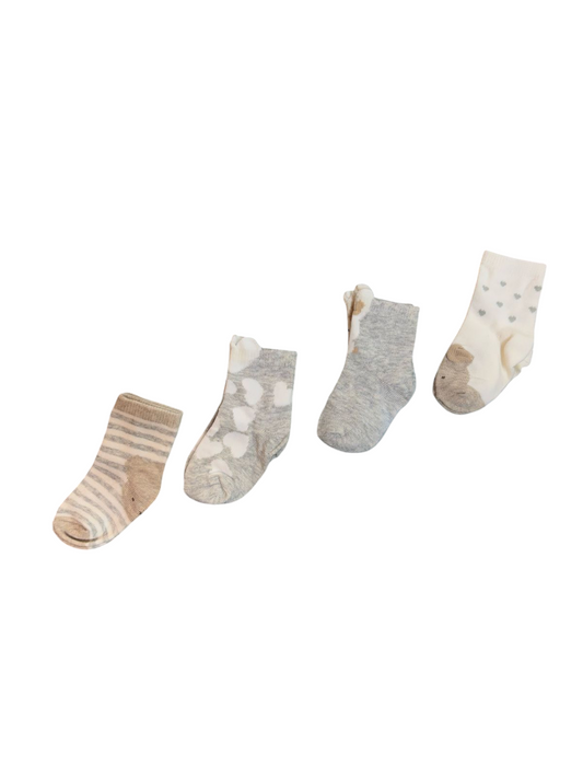 MAYORAL Set de 4 pares de calcetines par bebé