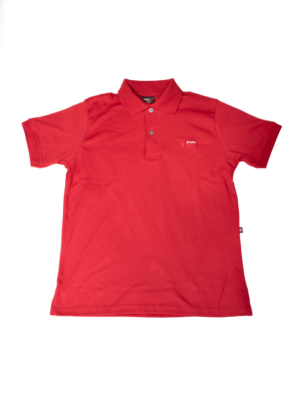 RAFTER Playera Tipo Polo Roja Manga Corta Hombre