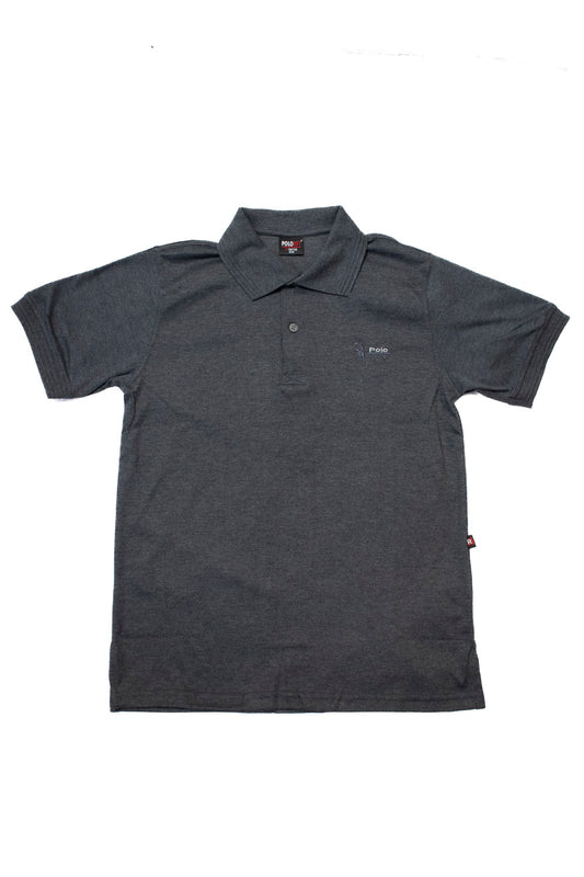 RAFTER Playera Tipo Polo Gris Manga Corta Hombre.