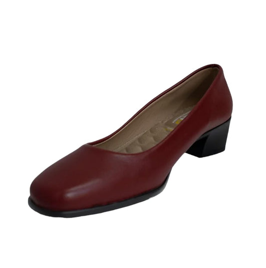 JARKING Zapatilla en Piel para Dama color Merlot