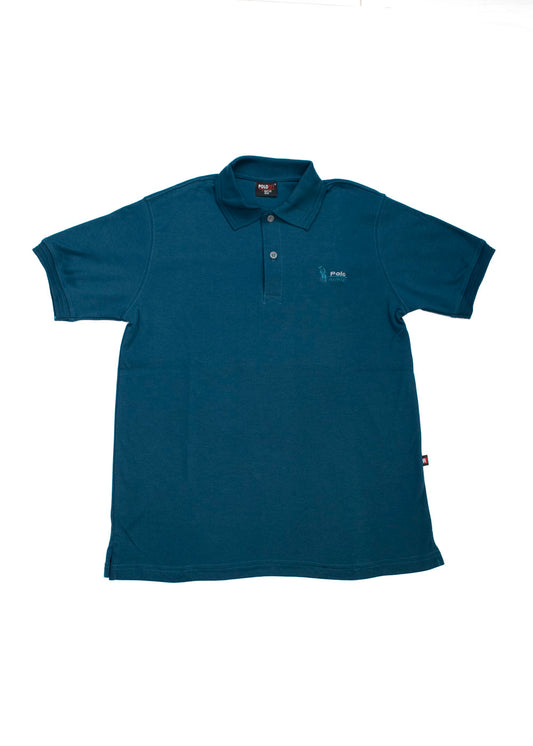 RAFTER Playera Tipo Polo Azul Manga Corta Hombre