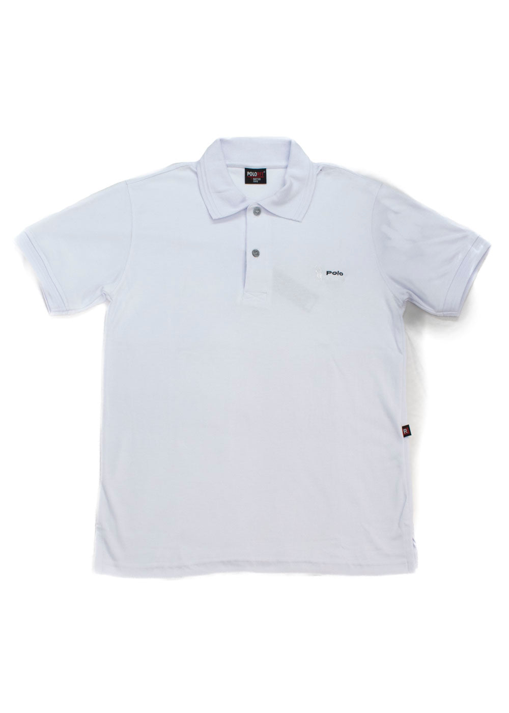 RAFTER Playera Tipo Polo Blanco Manga Corta Hombre