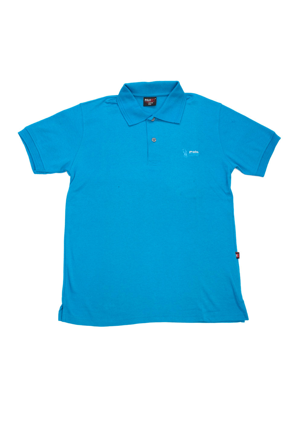 RAFTER Playera Tipo Polo Azul Manga Corta Hombre